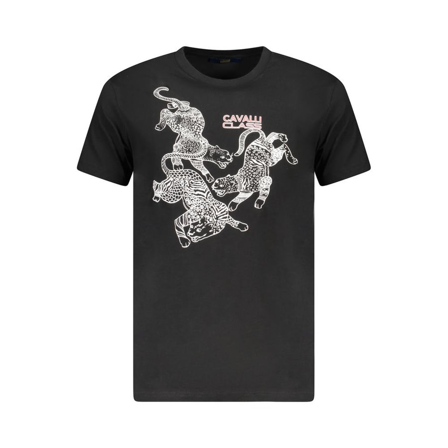 Black Cotton Men's T-Shirt