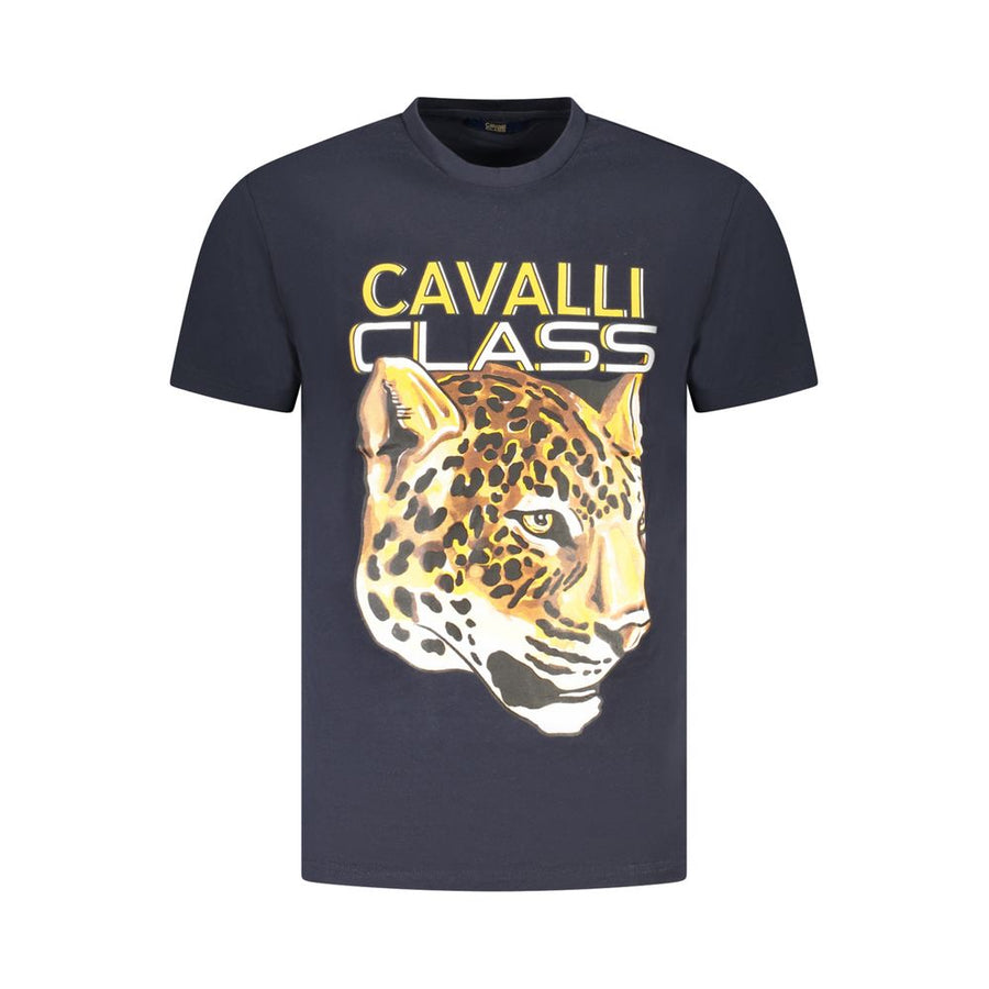 Blu Cotton Men T-Shirt