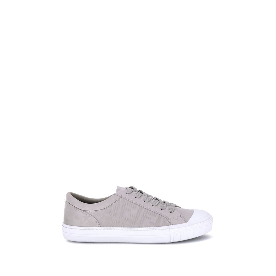 Beige Rubber Low Top Sneakers