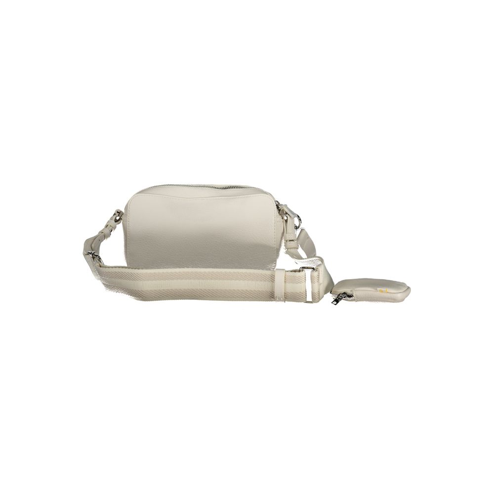 White Polyurethane Women Handbag
