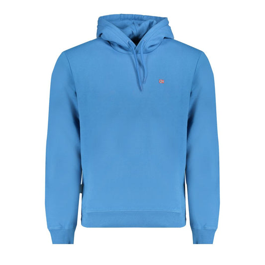 Blue Cotton Men Sweatshirt