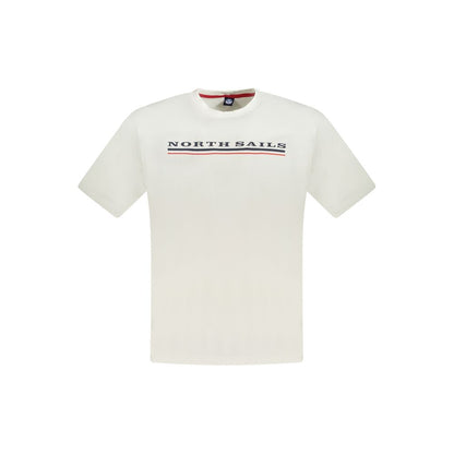 White Cotton Mens T-Shirt