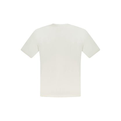 White Cotton Mens T-Shirt