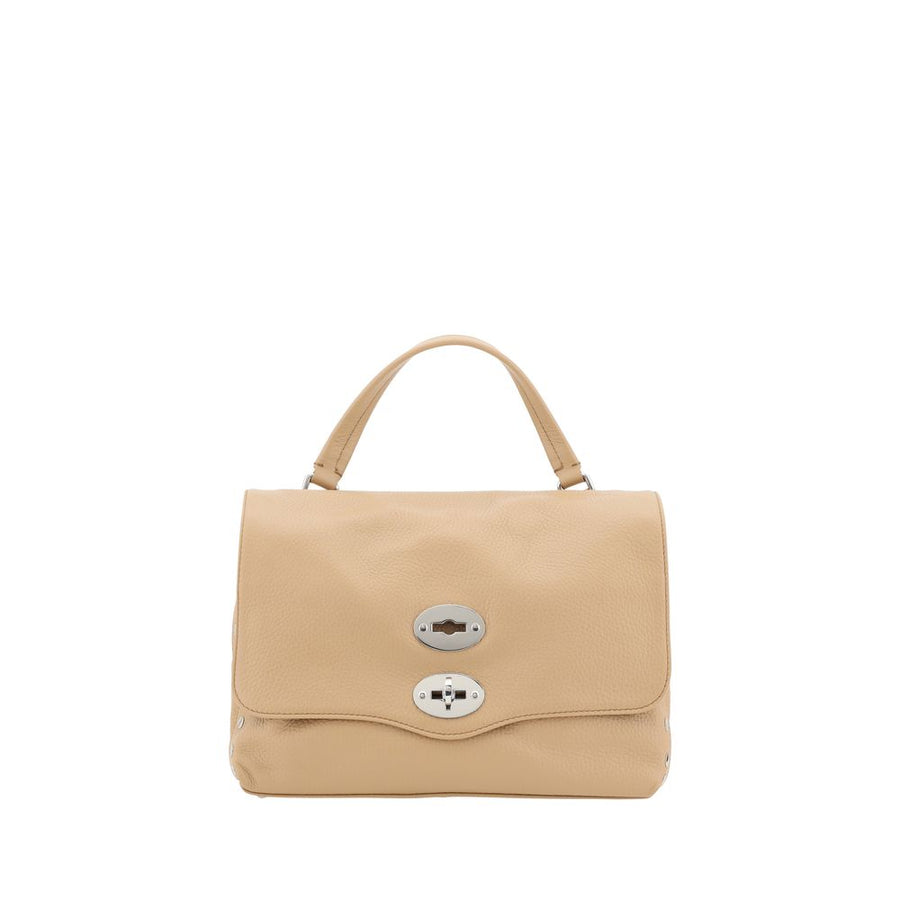 Beige Calf Leather Bos Taurus Shoulder Bag