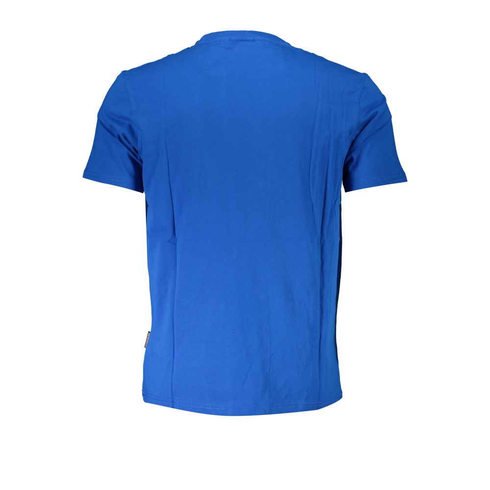 Blu Cotton Men T-Shirt