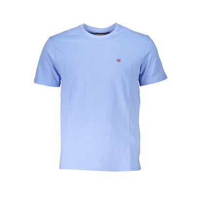 Blu Cotton Men T-Shirt