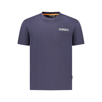 Blue Cotton Men's T-Shirt