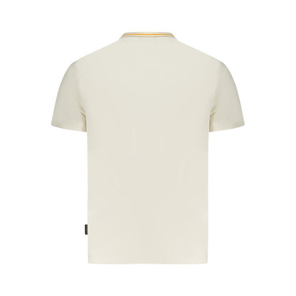 White Cotton Men T-Shirt