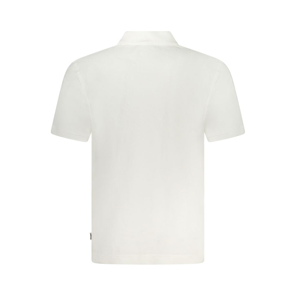 Bianco Cotton Men Polo-Shirt