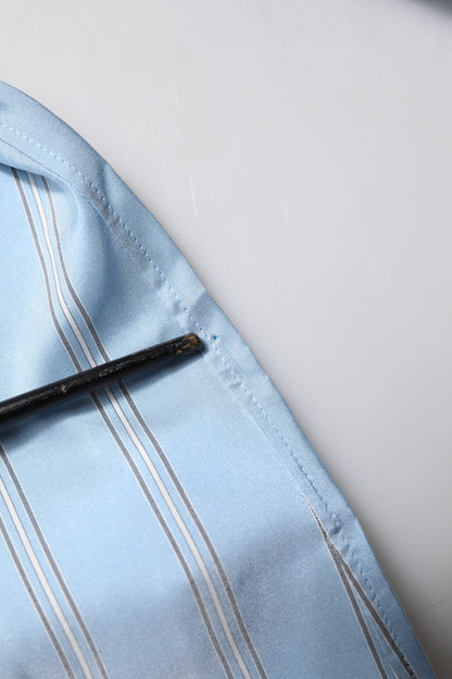 Blue Striped MARTINI Long Sleeves Dress Shirt