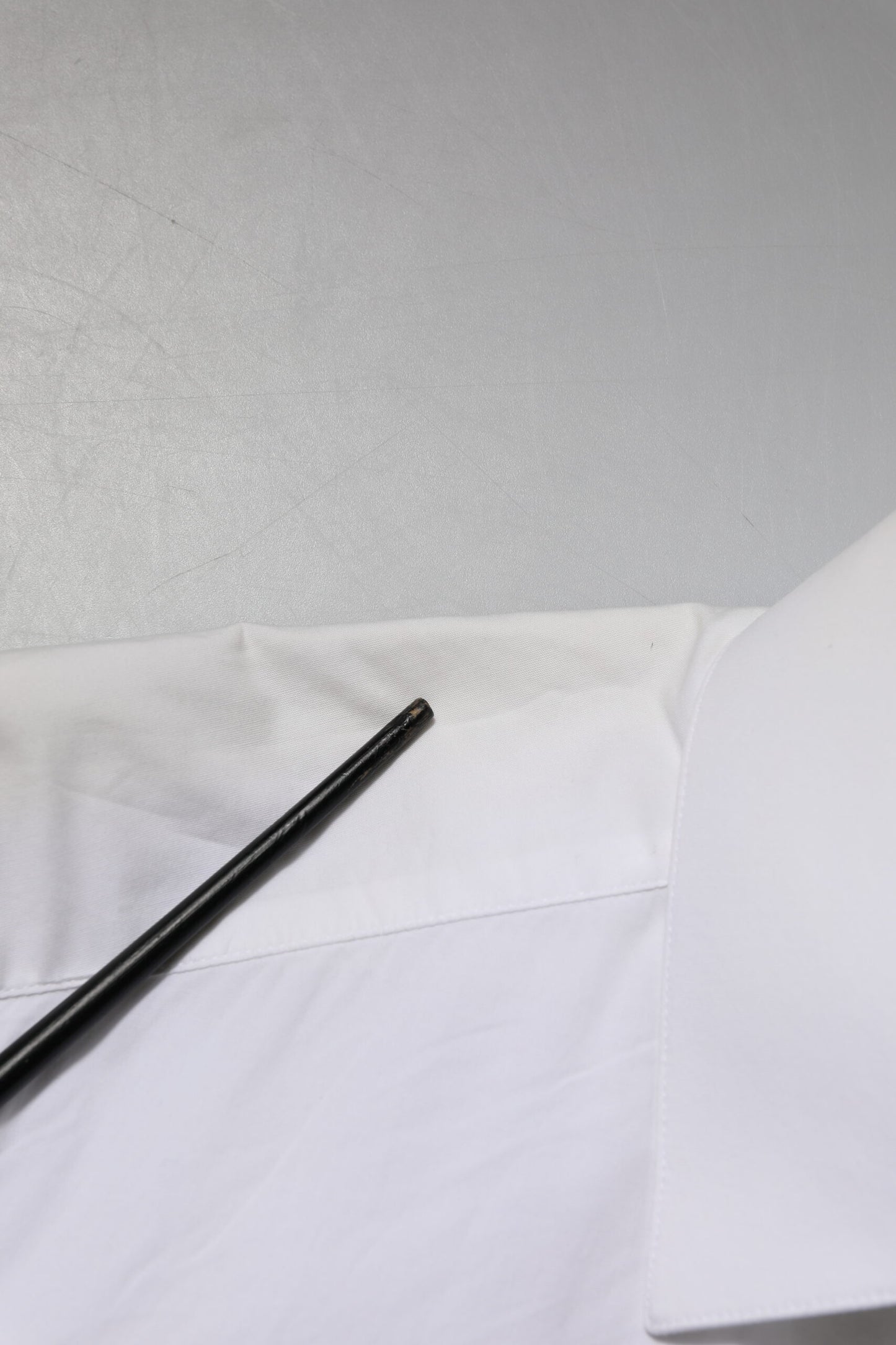 White Cotton GOLD Long Sleeves Dress Shirt