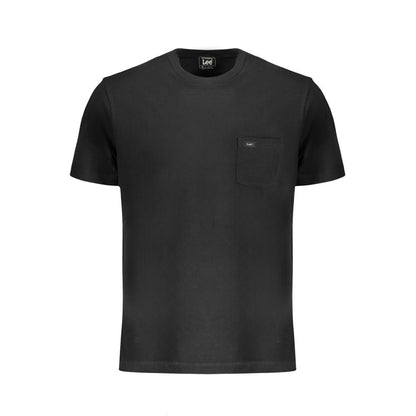 Black Cotton Men T-Shirt
