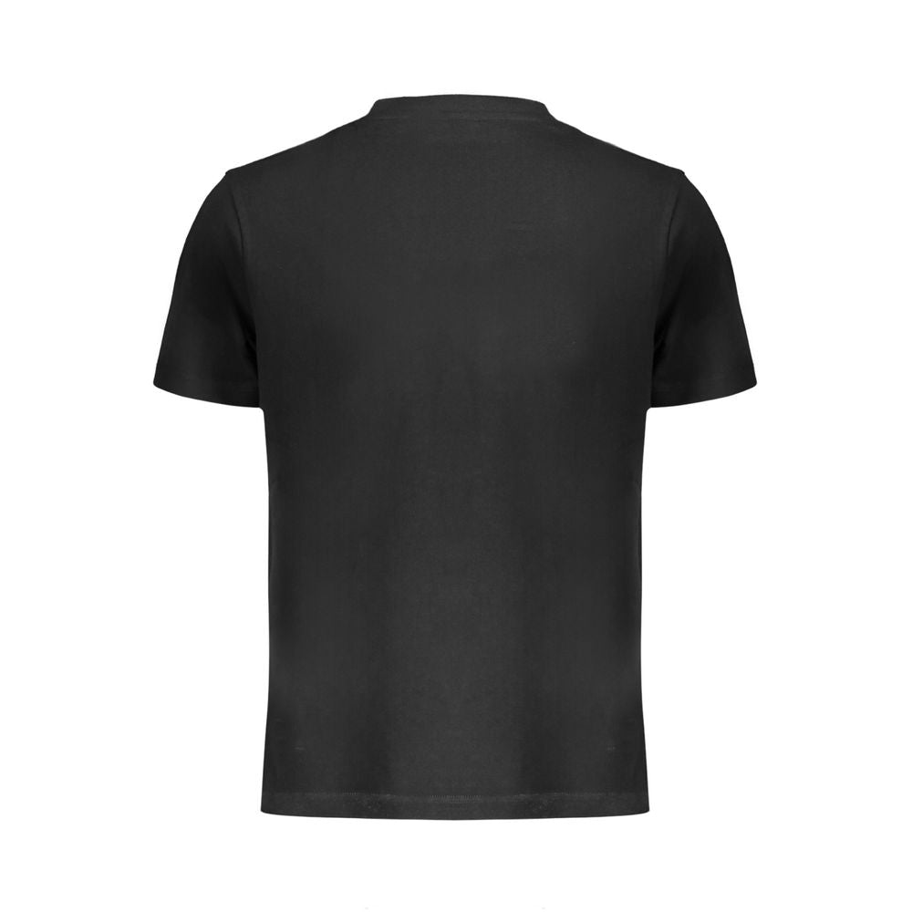 Black Cotton Men T-Shirt