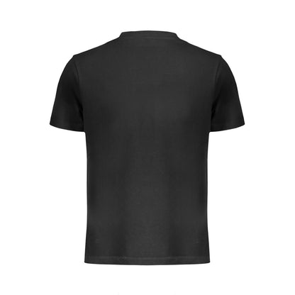 Black Cotton Men T-Shirt