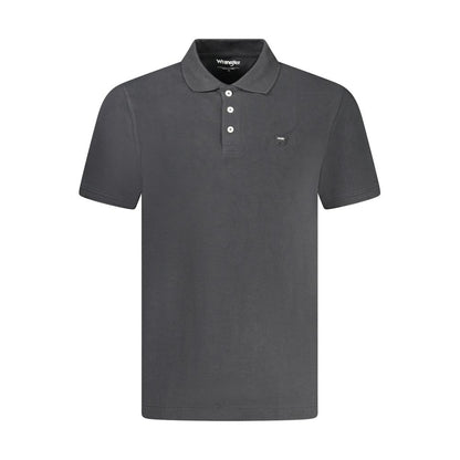 Black Cotton Men's Polo Shirt