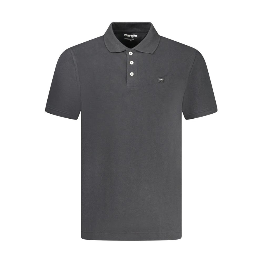 Black Cotton Men's Polo Shirt