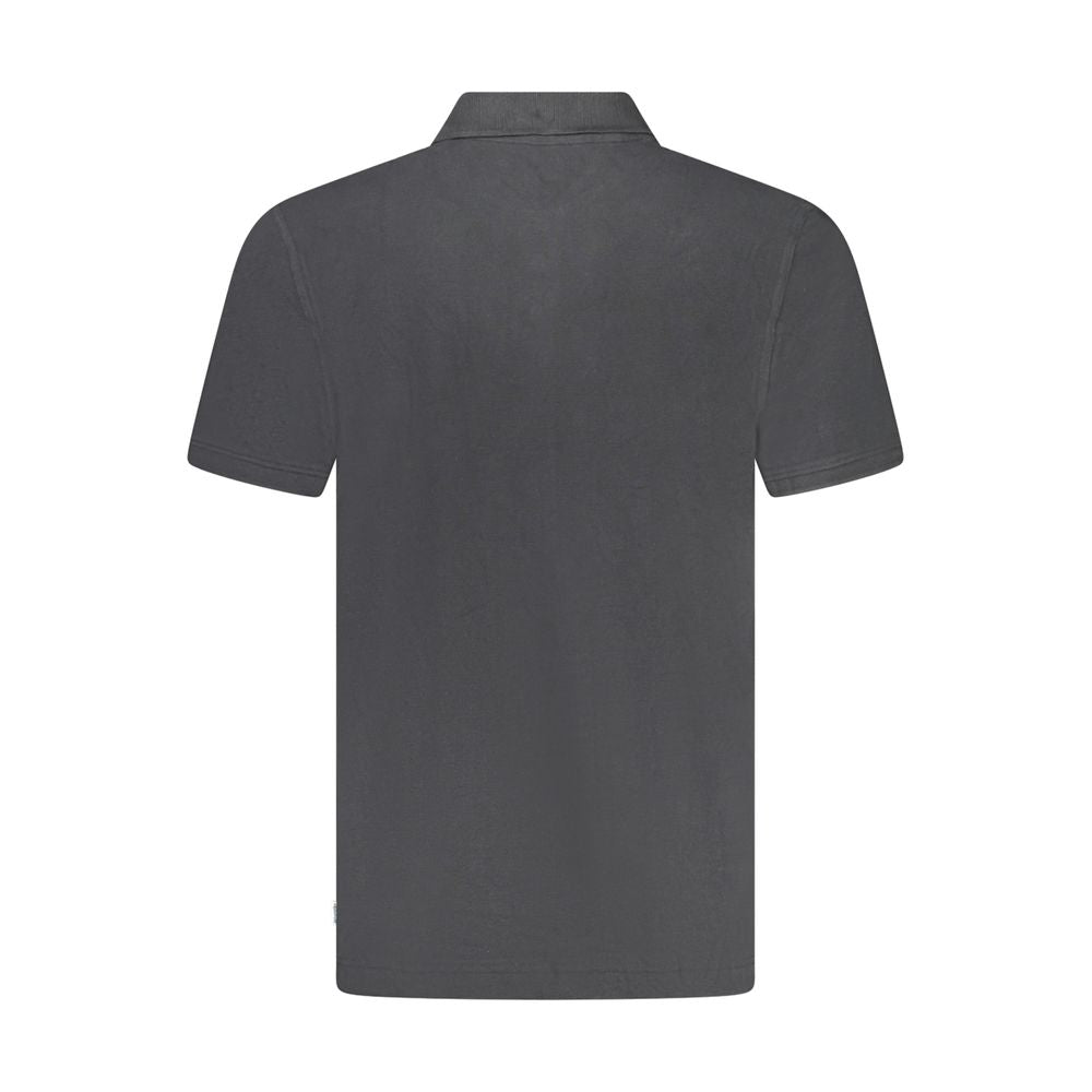Black Cotton Men's Polo Shirt