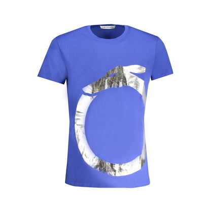 Blue Cotton Men's T-Shirt