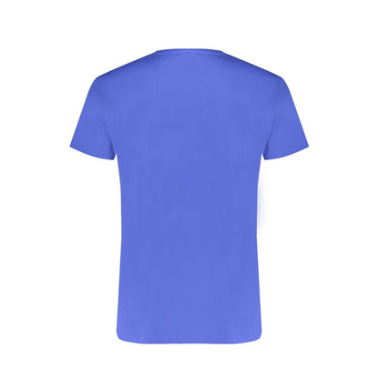 Blue Cotton Men's T-Shirt