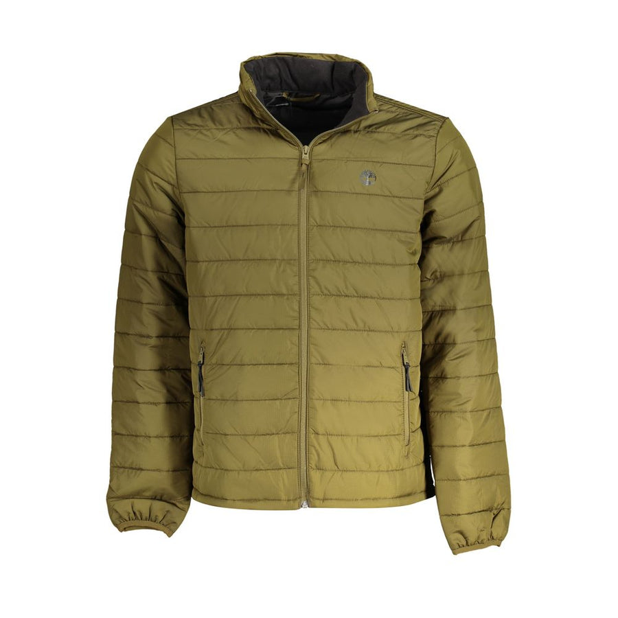 Green Polyester Men's Jacket