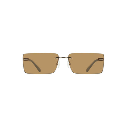 Beige Metal Women Sunglasses