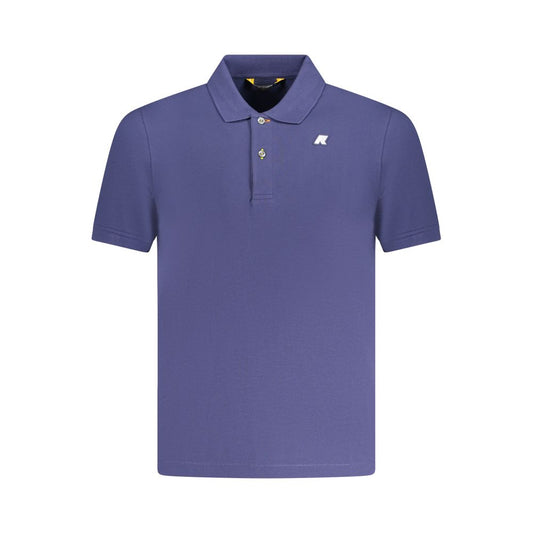 Blue Cotton Polo Shirt