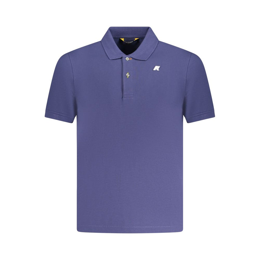 Blue Cotton Polo Shirt