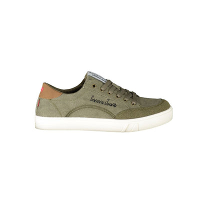 Verde Poliestere Uomo Sneaker