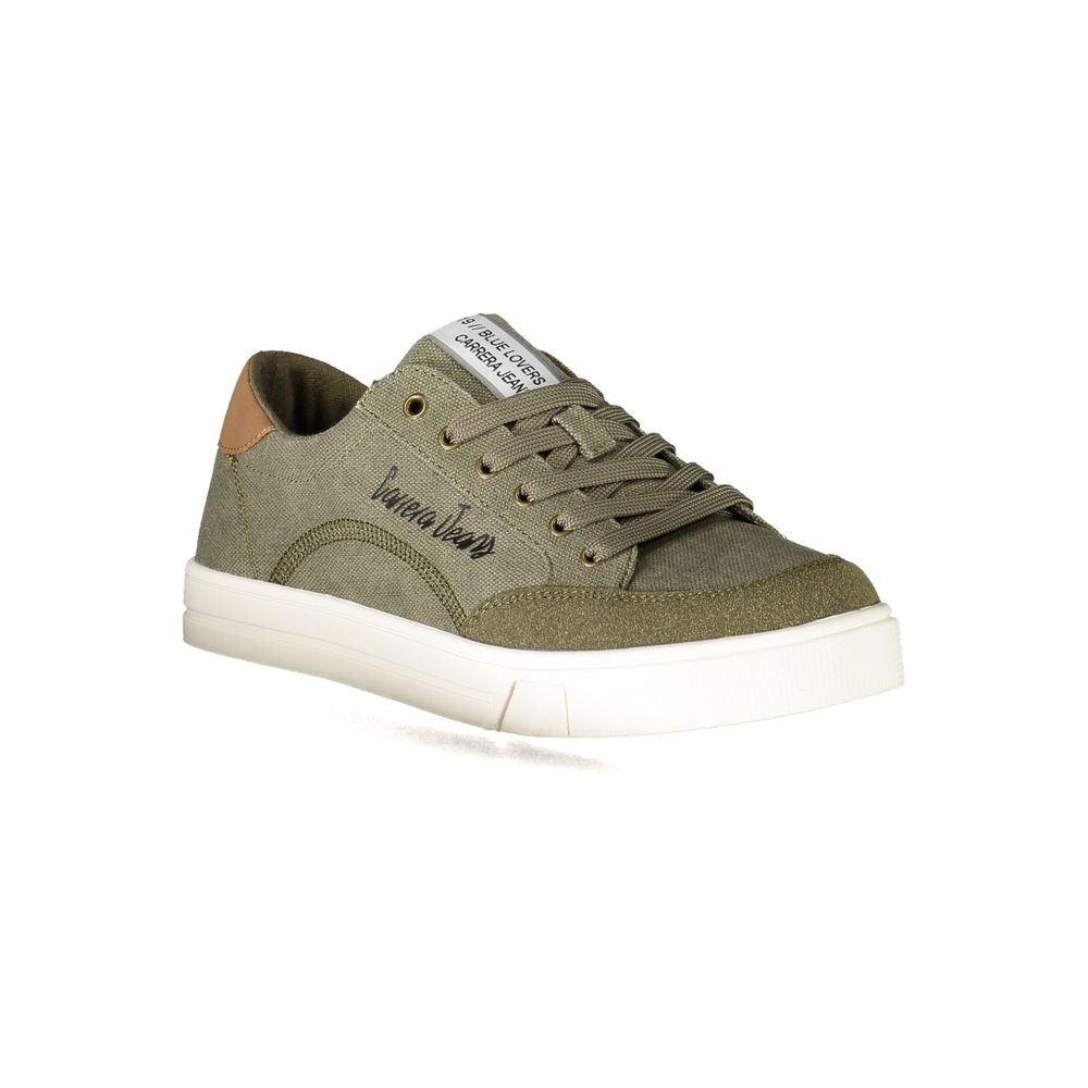 Verde Poliestere Uomo Sneaker
