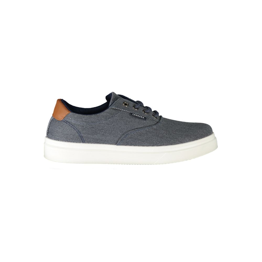 Blu Polyurethane Men Sneaker