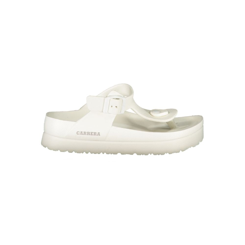 White Polyurethane Women Sandal
