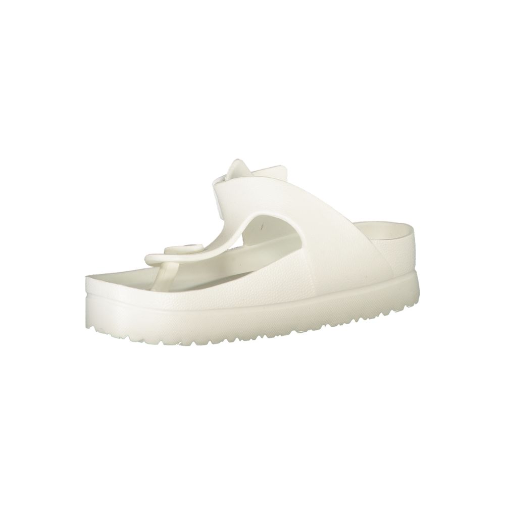White Polyurethane Women Sandal
