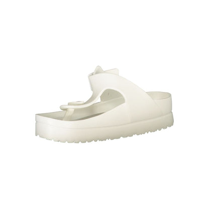 White Polyurethane Women Sandal