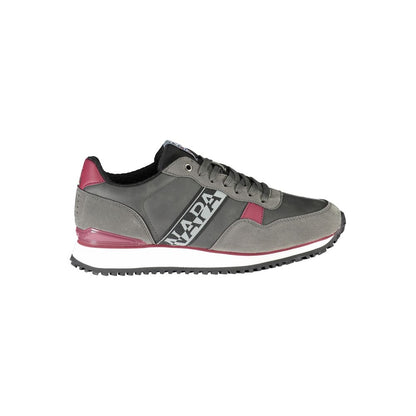 Grigio Polyurethane Men Sneaker
