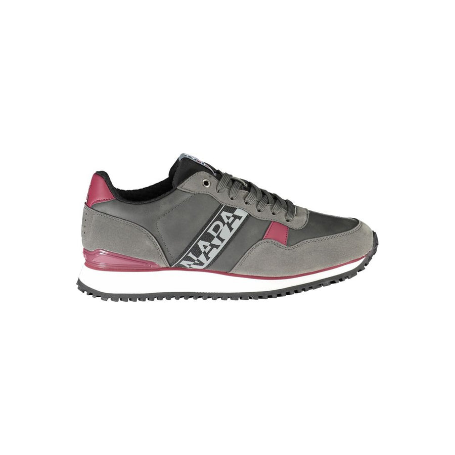 Grigio Polyurethane Men Sneaker