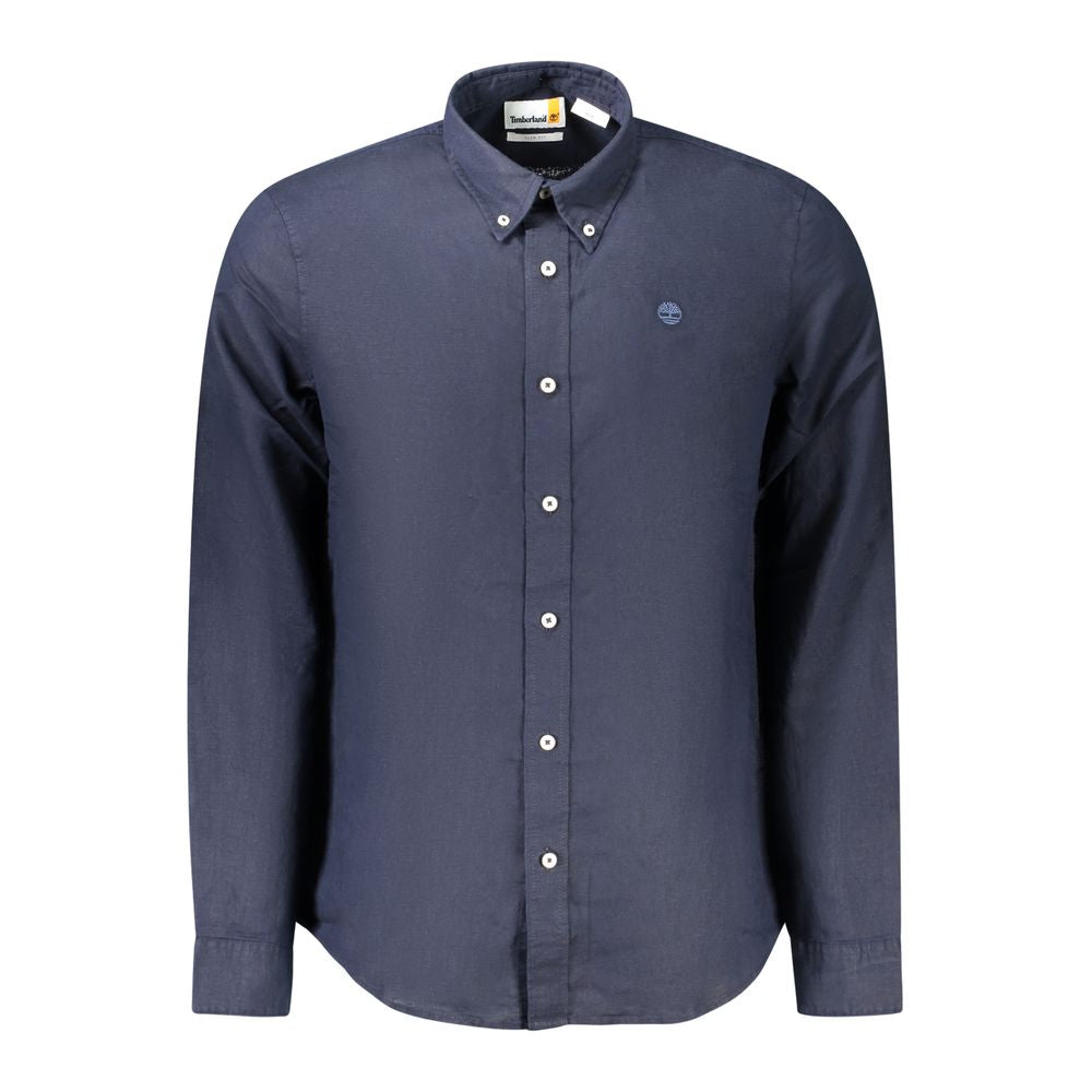 Blu Linen Men Shirt
