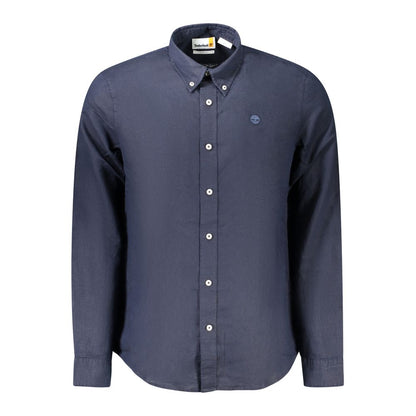 Blu Linen Men Shirt