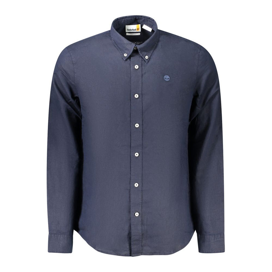 Blu Linen Men Shirt