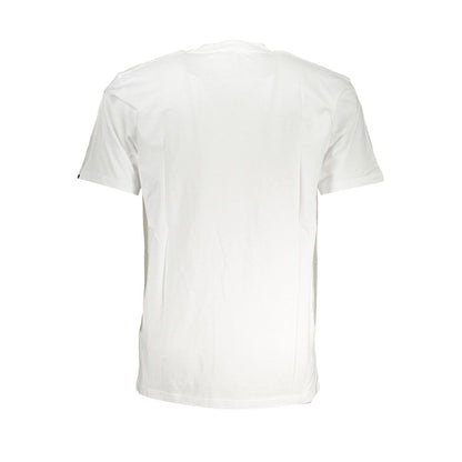 White Cotton Men T-Shirt