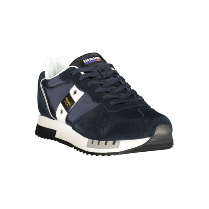 Blue Polyester Sneaker