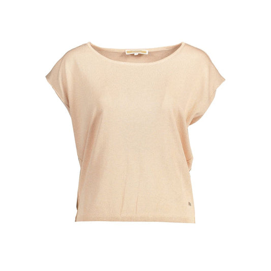 Pink Polyester Women Top