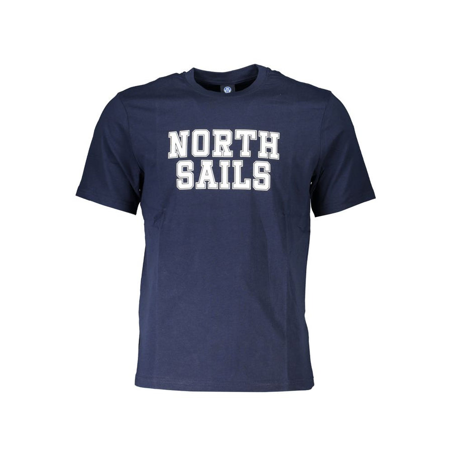 Blu Cotton Men T-Shirt