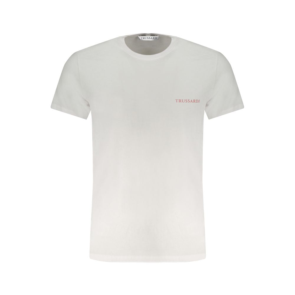 White Cotton Men T-Shirt