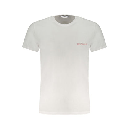 White Cotton Men T-Shirt