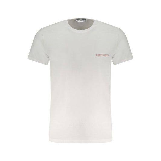 White Cotton Men T-Shirt