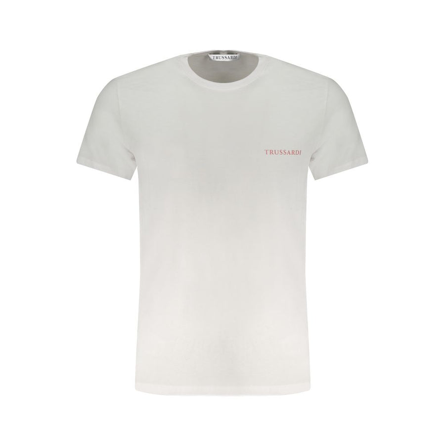 White Cotton Men T-Shirt