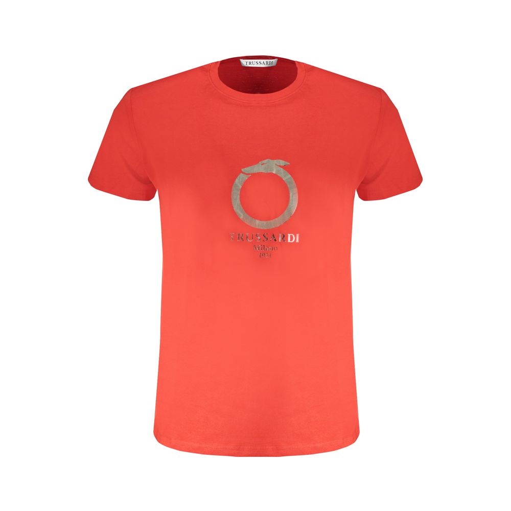 Red Cotton Men T-Shirt
