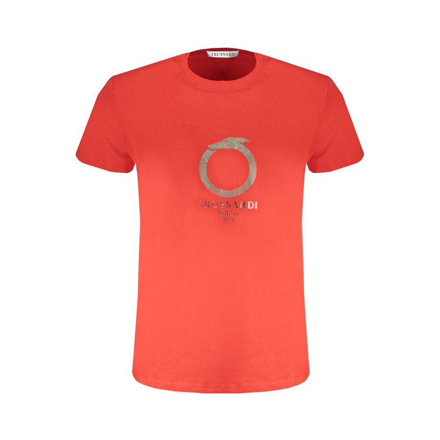 Red Cotton Men T-Shirt