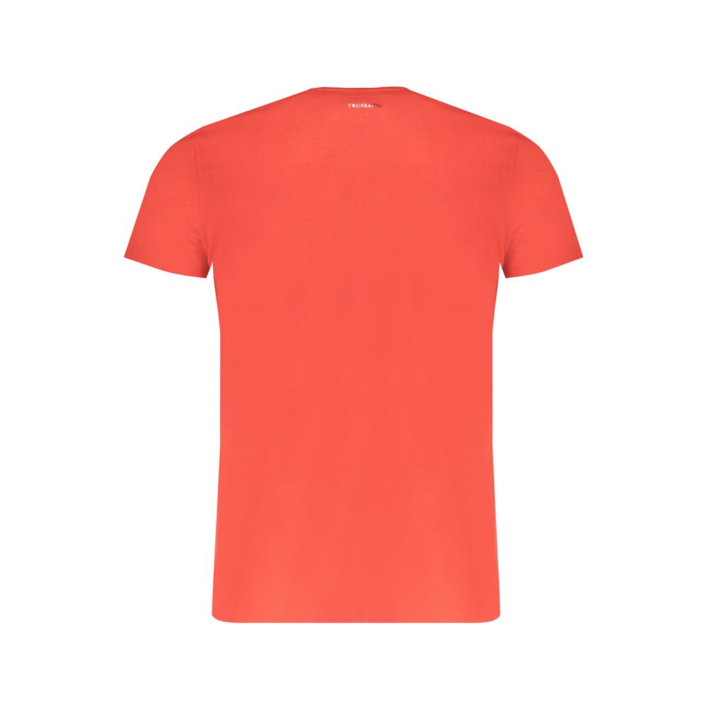 Red Cotton Men T-Shirt