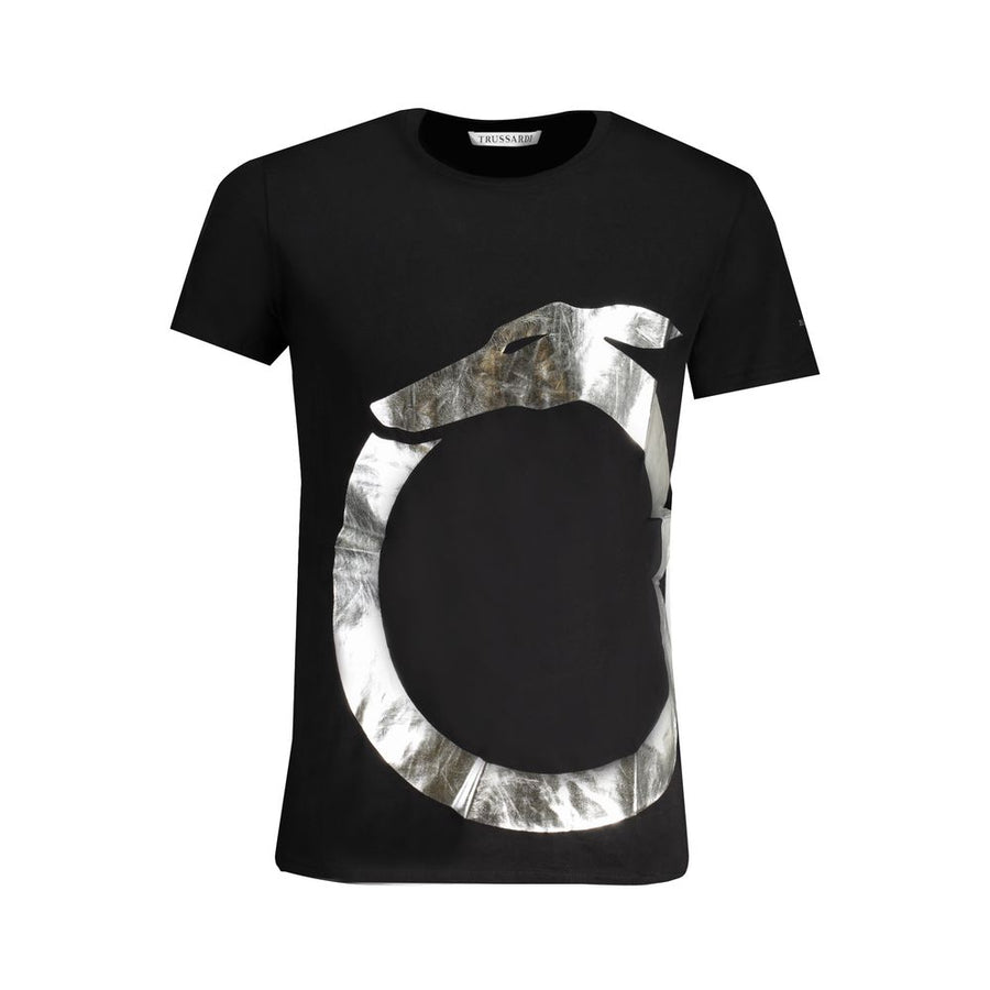 Black Cotton Men's T-Shirt